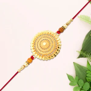 Golden flower Rakhi