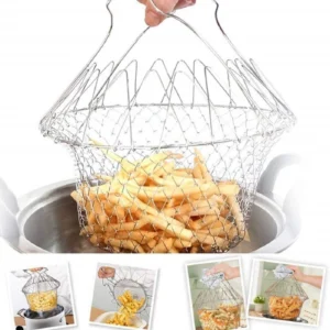 Foldable strainer chef Basket